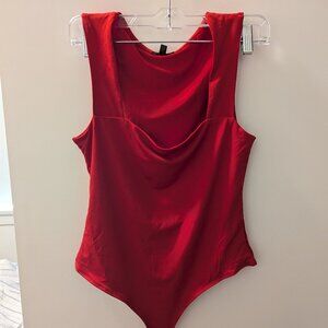 Red bodysuit